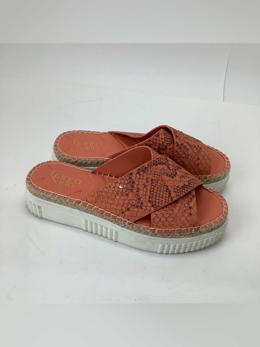 Franco Sarto Women's Birch Slip-On Platform Espadrille Sandals size 8